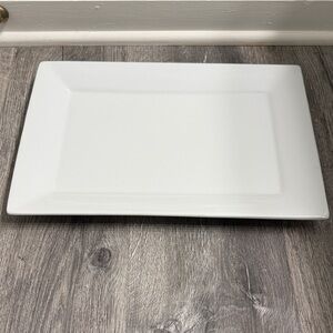 Better Homes & Gardens 10" x 14" White Porcelain Serving Platter